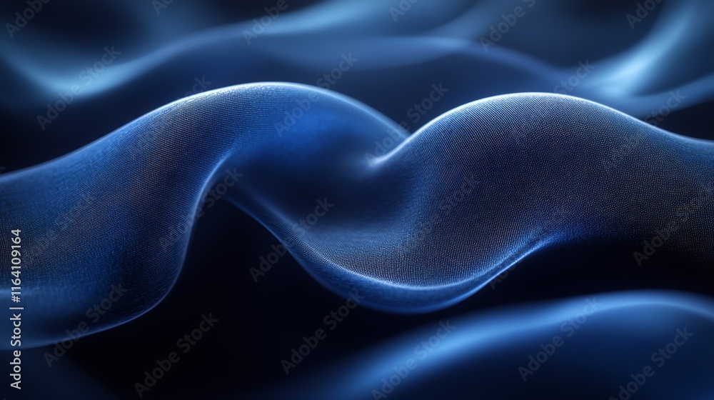 Obraz premium Abstract Blue Wave Texture