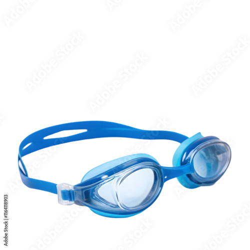 Swimming goggles isolated on white background photo