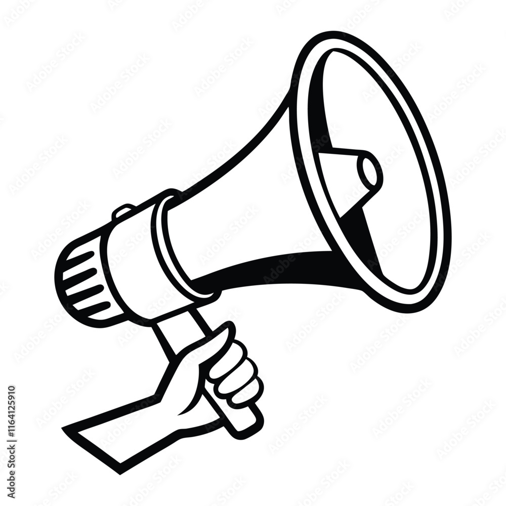 megaphone isolated on white megaphone isolated on white