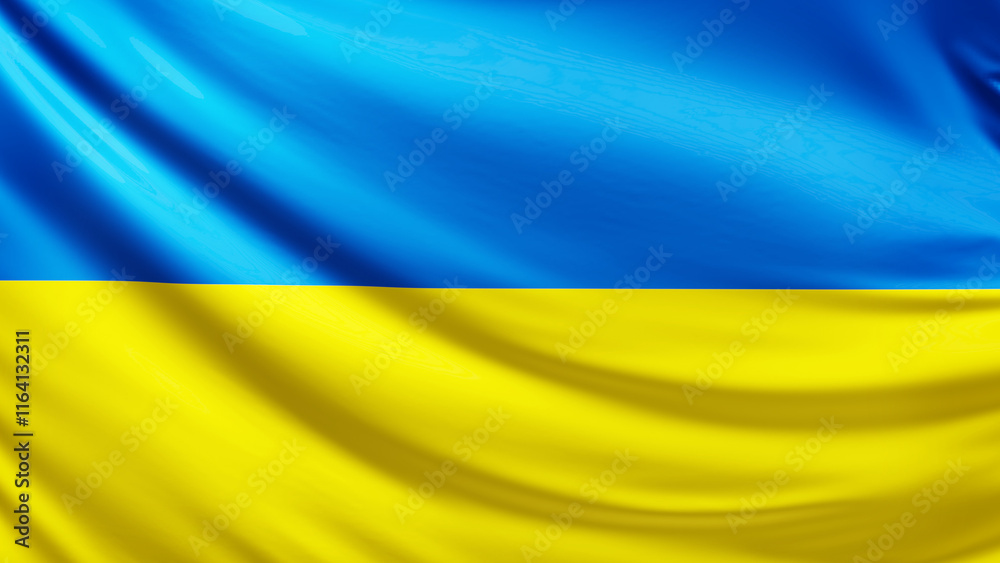 Ukraine flag picture, close-up shot of symbol of ukrainian nation, europe, animated flag background photo, 3D photo of a flag, national symbol of the people, patriotism, full screen Ukraine flag picture, close-up shot of symbol of ukrainian nation, europe, animated flag background photo, 3D photo of a flag, national symbol of the people, patriotism, full screen