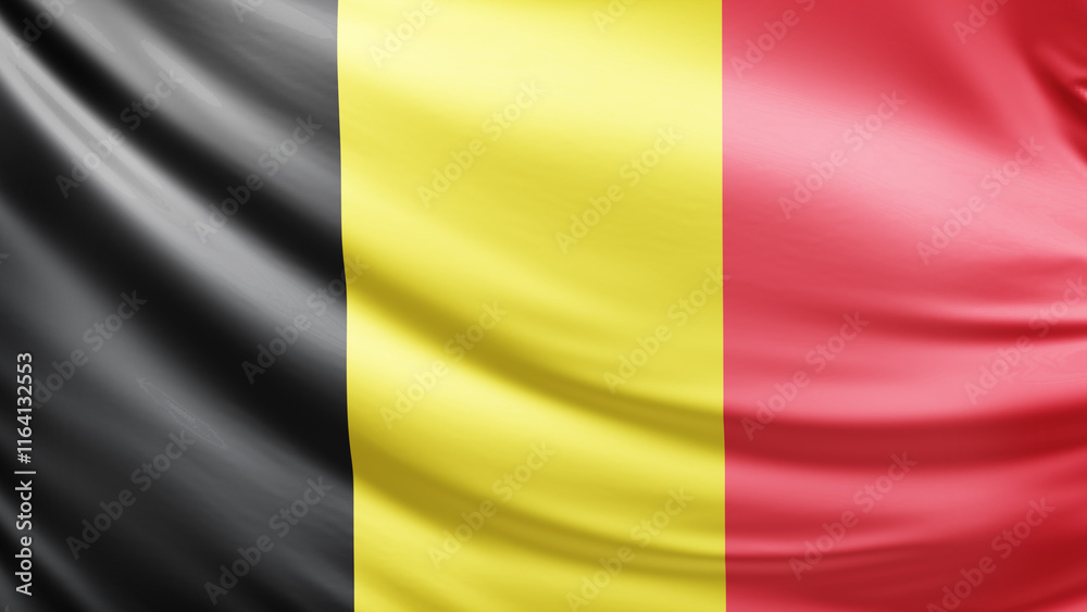 Belgium flag picture, close-up shot of symbol of belgian nation, europe, animated flag background photo, 3D photo of a flag, national symbol of the people, patriotism, full screen Belgium flag picture, close-up shot of symbol of belgian nation, europe, animated flag background photo, 3D photo of a flag, national symbol of the people, patriotism, full screen