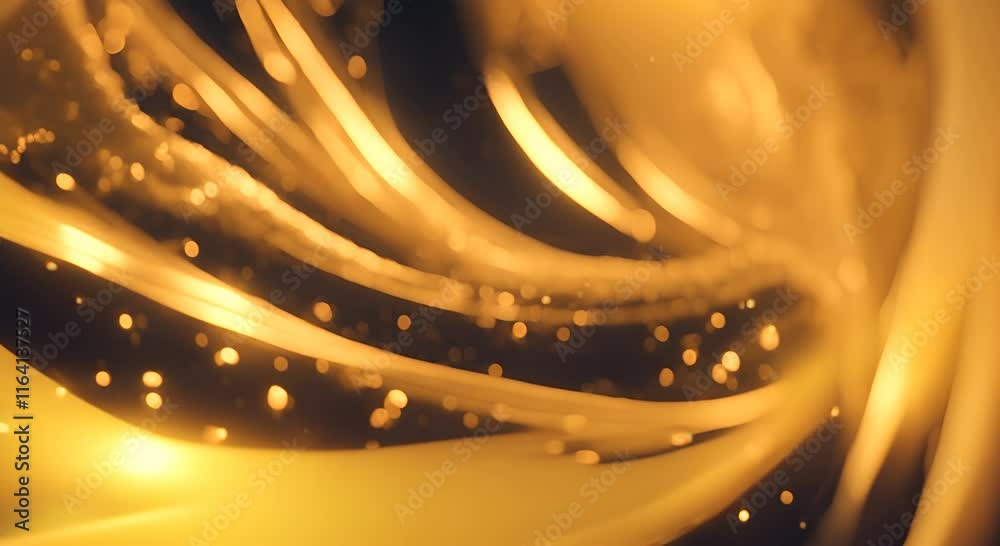 Color gold particle on background 4K