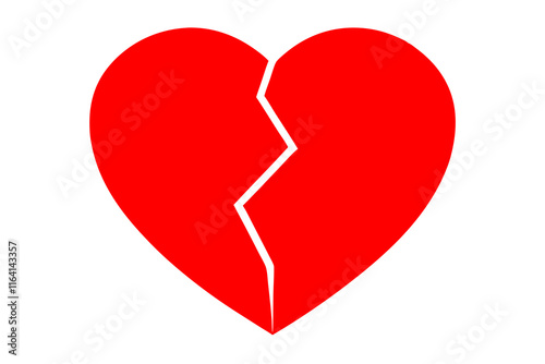 Heartbreak broken heart vector silhouette