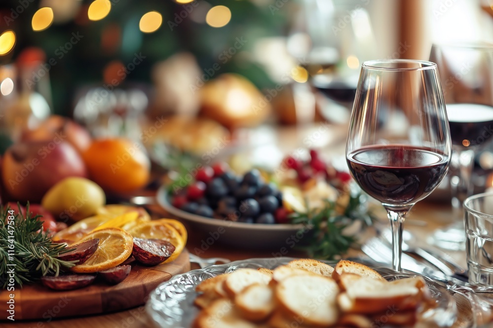 A beautifully arranged table featuring various foods and drinks, perfect for a celebration. A beautifully arranged table featuring various foods and drinks, perfect for a celebration.