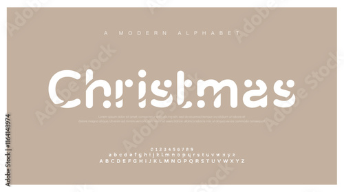 Abstract minimal creative alphabet fonts. Flat twisted Regular font with dot.