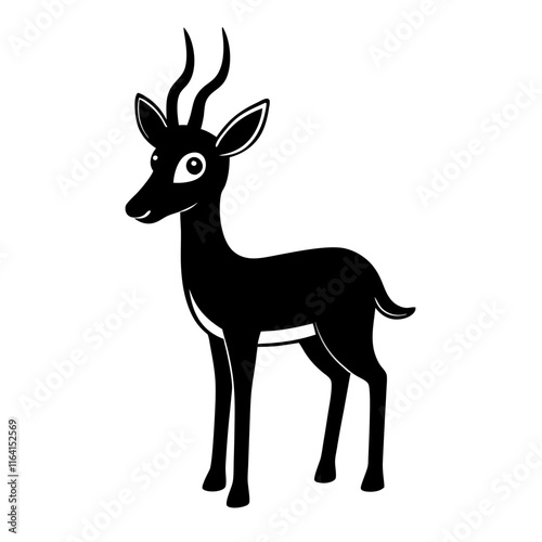 Photography Gazelle cartoon vector silhouette