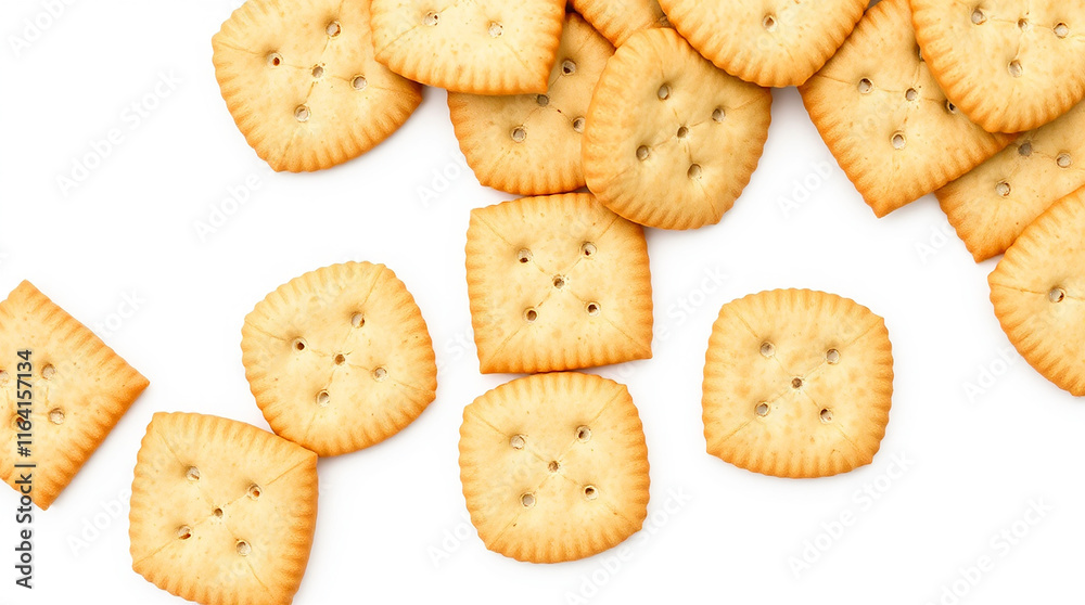 Crispy square crackers Crispy square crackers