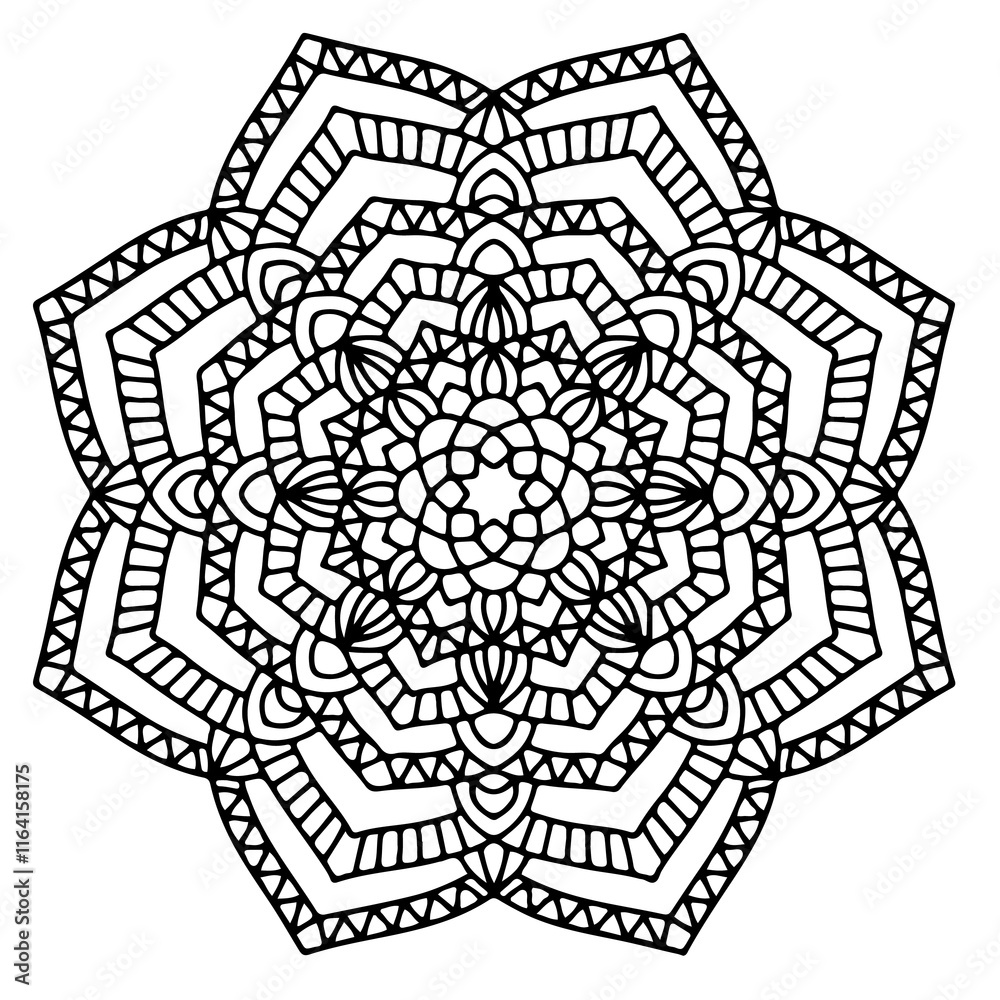 vector illustration mandala design vector illustration mandala design