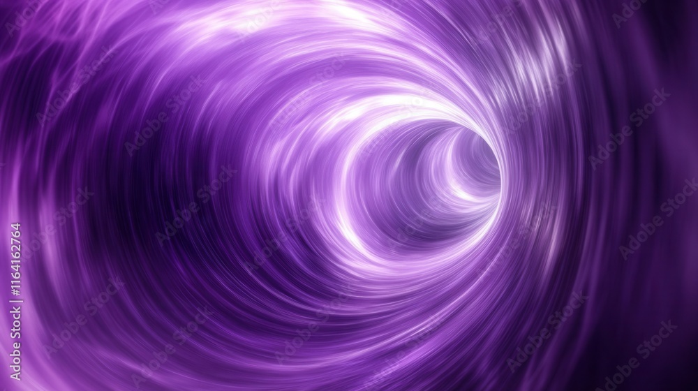 Fototapeta premium Glowing Purple Vortex with Swirling Gradients