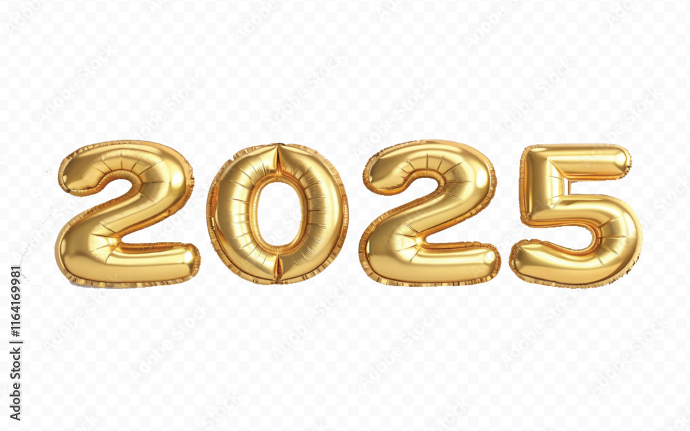 abstract 3d 2025 text made with high resolution different premium golden colour hellium in topview balloons isolated on white background abstract 3d 2025 text made with high resolution different premium golden colour hellium in topview balloons isolated on white background