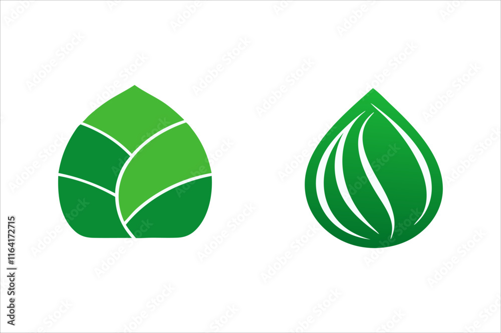 Leaves Icon - Vector Stock Illustration. Leaf Shapes Collection Leaves Icon - Vector Stock Illustration. Leaf Shapes Collection