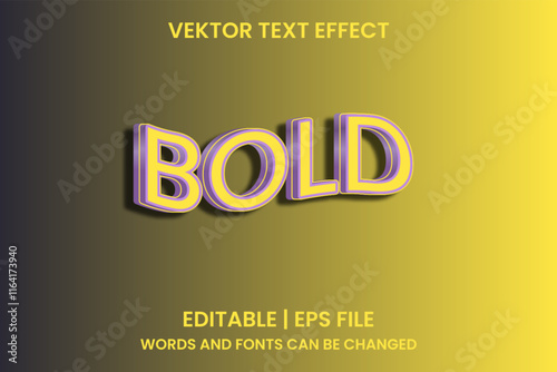 Editable bold effect text
