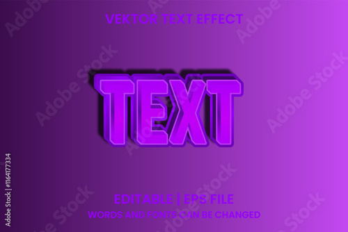 Editable text effect text
