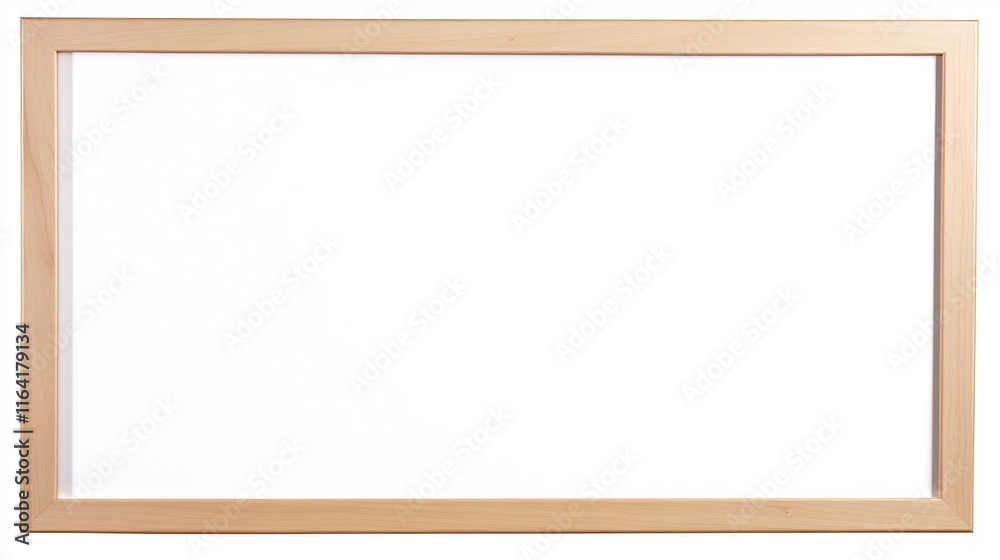 Simple Natural Wooden Frame, Empty Ready for Artwork or Photography Simple Natural Wooden Frame, Empty Ready for Artwork or Photography