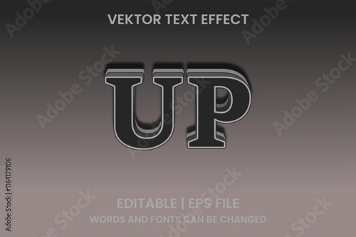 editable text up effect
