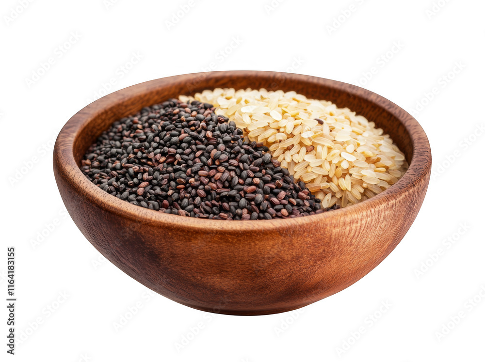 Bowl of rice isolated on a white background with a clipping path Bowl of rice isolated on a white background with a clipping path