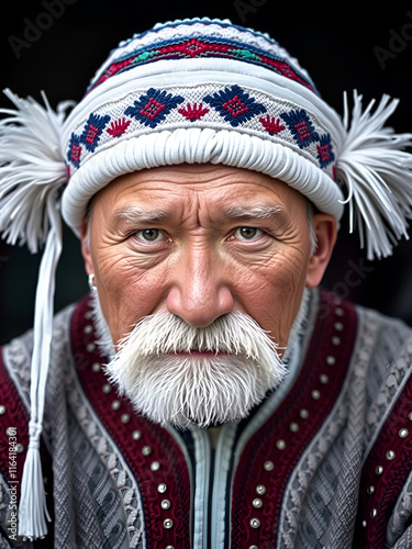 Kyrgyz National Headwear for Men. photo