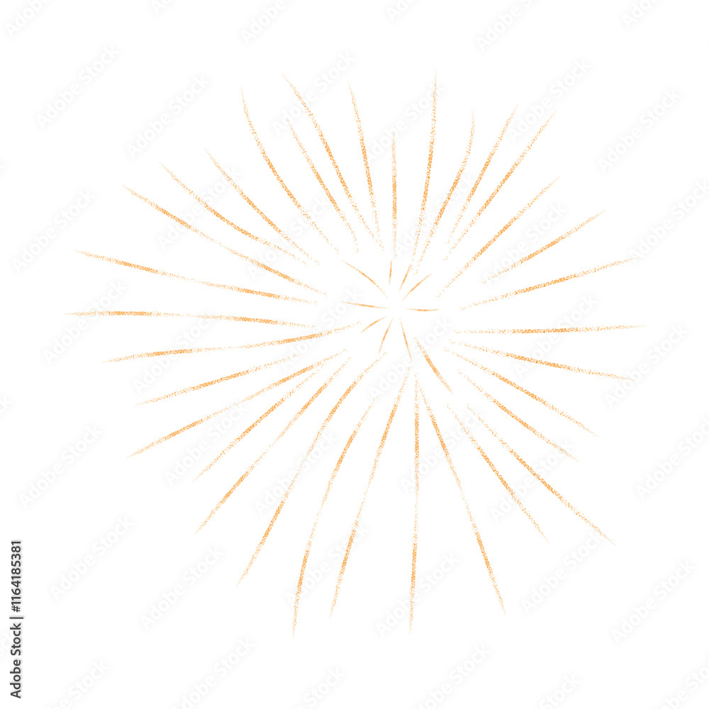Fototapeta premium Beautiful firework with shining sparks. Vector illustration