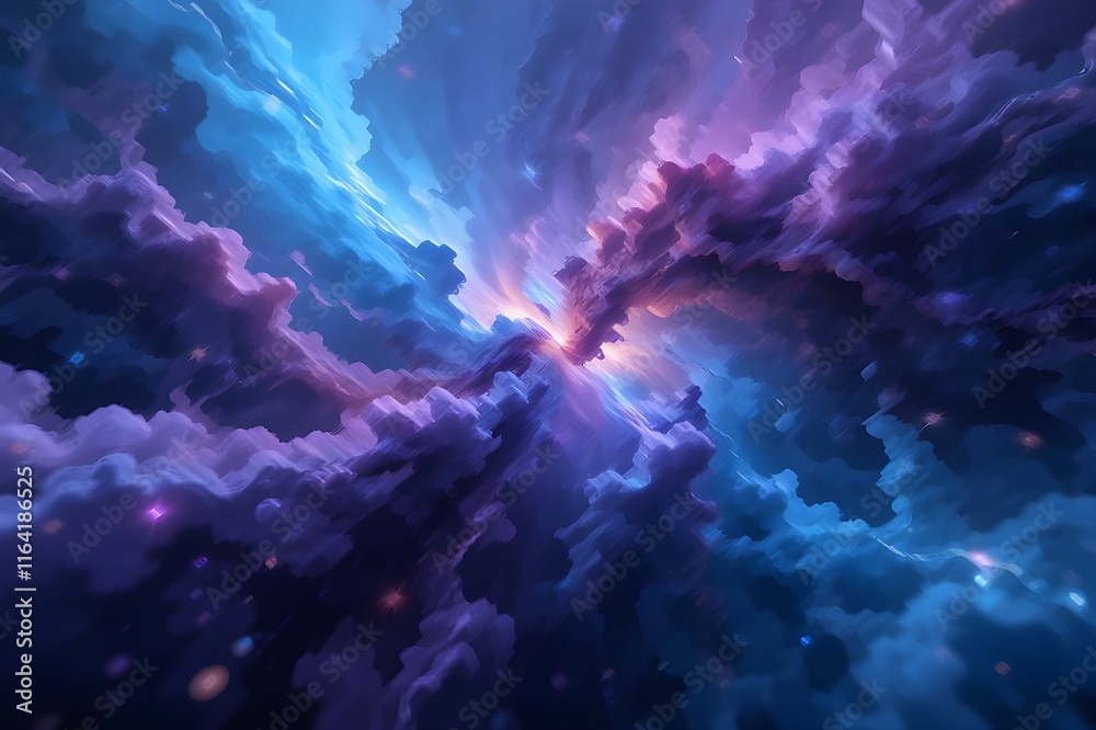 Fototapeta premium Fluid Motion Abstract Dynamic illustration