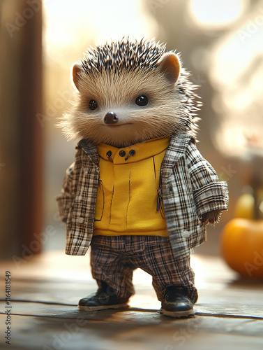 Animals wearing fashionable clothes