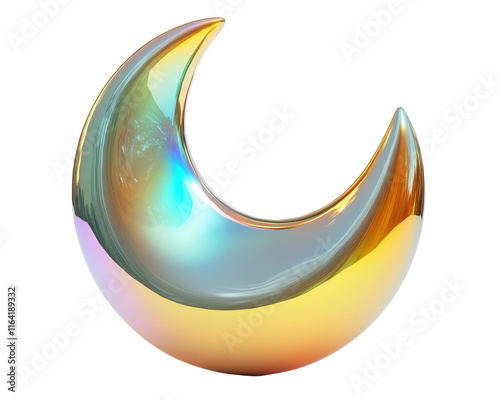 Isolated Holographic Crescent Moon