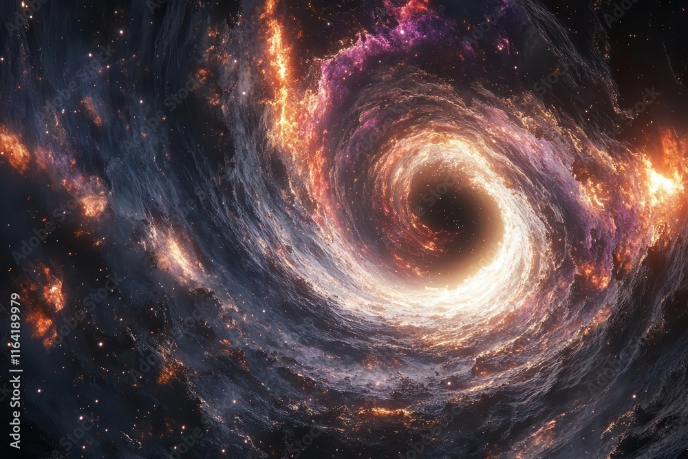captivating illustration of a black hole in the cosmos showcasing swirling galaxies and vibrant stars creating a sense of awe and wonder in a mesmerizing otherworldly scene captivating illustration of a black hole in the cosmos showcasing swirling galaxies and vibrant stars creating a sense of awe and wonder in a mesmerizing otherworldly scene