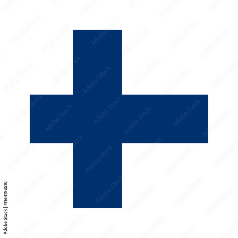 Obraz premium Finland flag rounded square icon