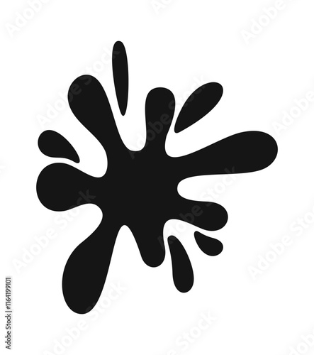 Abstract blob stain grunge doodle