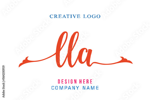LLA lettering logo is simple, easy to understand and authoritative