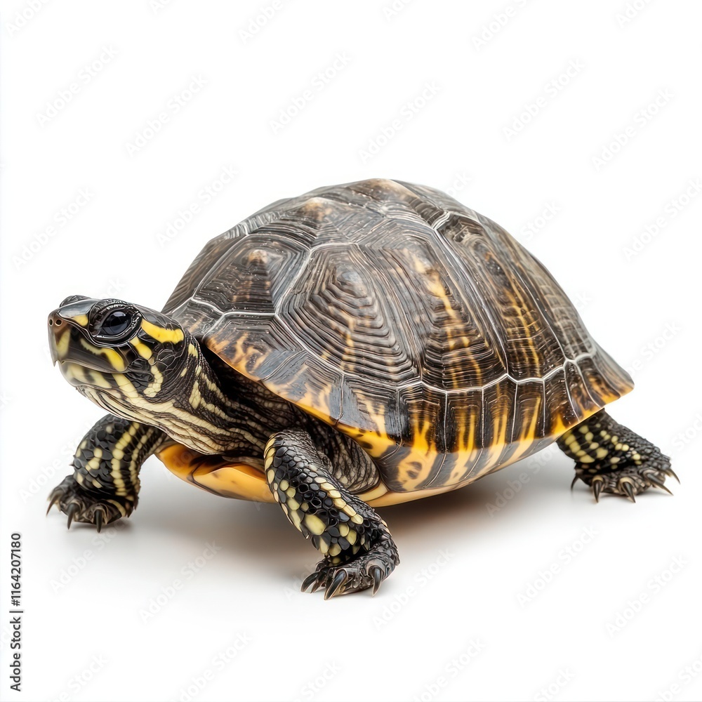 Turtle Isolated on White Background Generative AI Turtle Isolated on White Background Generative AI