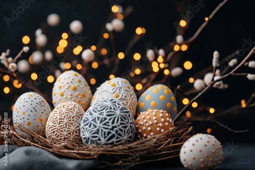 Discover Unique Easter egg decorations with intricate designs, turning a timeless tradition into artistic wonder Explore our collection of exquisitely decorated eggs, perfect for adding a touch of photo