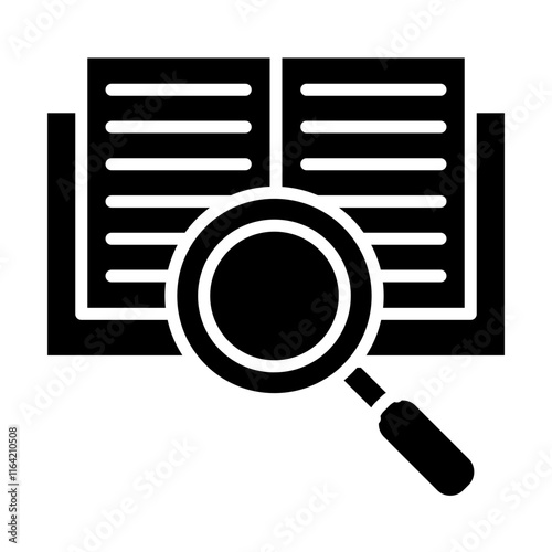 Literature Review Vector Glyph Icon Design