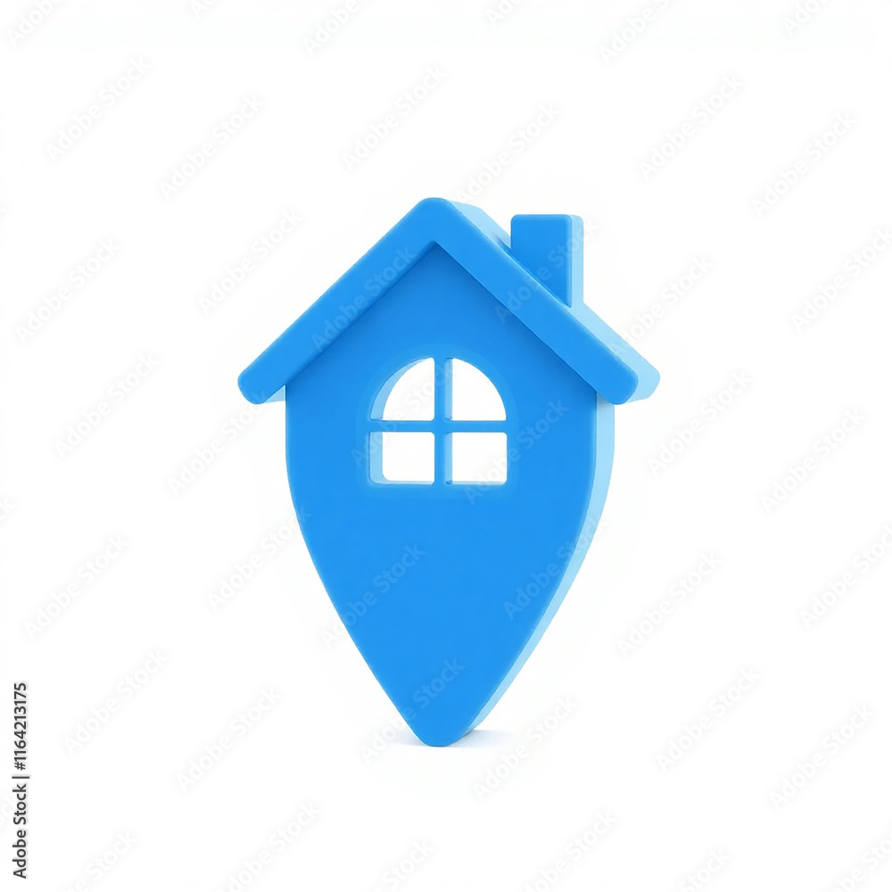 Blue House Location Icon Blue House Location Icon