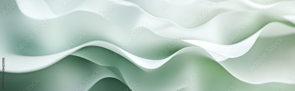 Soft sage green and cloudy white abstract pattern background. Geometric shape. Line stripe angle facet triangle fold. Color gradient. Noise grain. Business, tech. Design. Minimal. Soft sage green and cloudy white abstract pattern background. Geometric shape. Line stripe angle facet triangle fold. Color gradient. Noise grain. Business, tech. Design. Minimal.