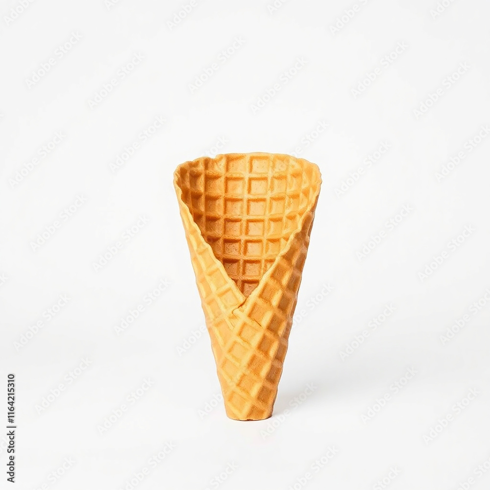 Empty Waffle Ice Cream Cone Empty Waffle Ice Cream Cone