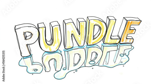 PUNDLE - Comic book style word. photo