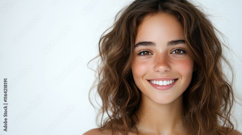 a woman with a smile on her face