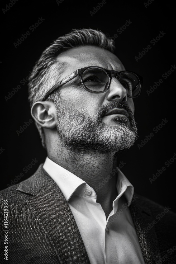 Fototapeta premium Man with Glasses