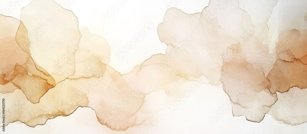 Soft pastel beige and muted sepia watercolor pattern. Abstract art background featuring subtle stains and gentle paper marks. Blank template design. Soft pastel beige and muted sepia watercolor pattern. Abstract art background featuring subtle stains and gentle paper marks. Blank template design.