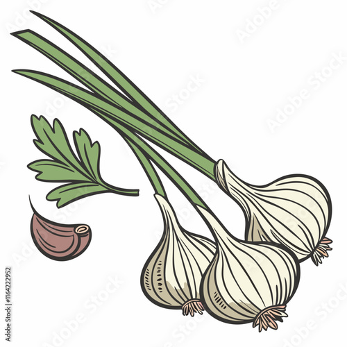 onion and garlic