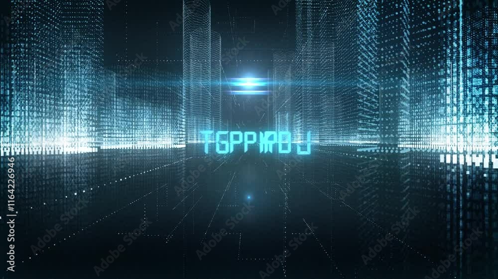 Skyscrapers Digital City Economics Word Renminbi