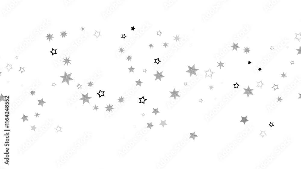 A digital illustration of scattered stars against a black background A digital illustration of scattered stars against a black background