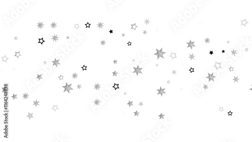 A digital illustration of scattered stars against a black background