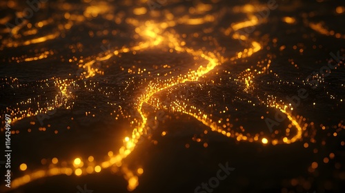 Misjudgment: A Dazzling Glowing Map with Flexuous Paths Crisscrossing in Unexpected Ways