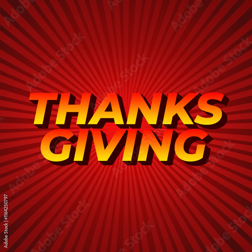 Thanksgiving text effect for social media ads