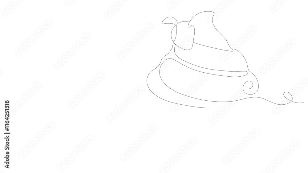 Self drawing animation of Cupcake Continuous Line . Animated self drawing of single continuous line drawing Self drawing animation of Cupcake Continuous Line . Animated self drawing of single continuous line drawing