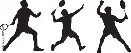 Squash players silhouette Squash silhouette Squash player vector Players silhouette
