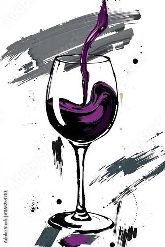 red wine splash