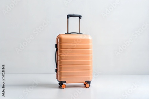 Minimalist Travel Luggage Bag in a Radiant Peach Color