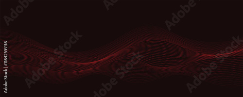 abstract red wavy background
